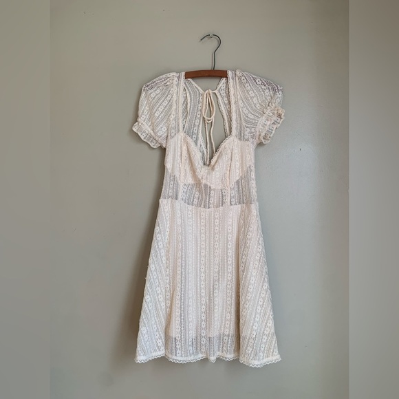Urban outfitters lace sheet babydoll mini dress y2k spring summer - Picture 1 of 9